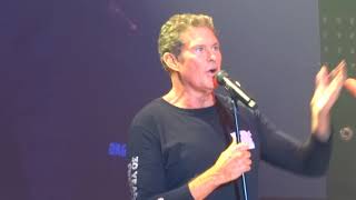 David Hasselhoff Hamburg 14th April 2018 - talking before LIve until I Die David Hasselhoff Hamburg 14th April 2018 Hooked On A Feeling