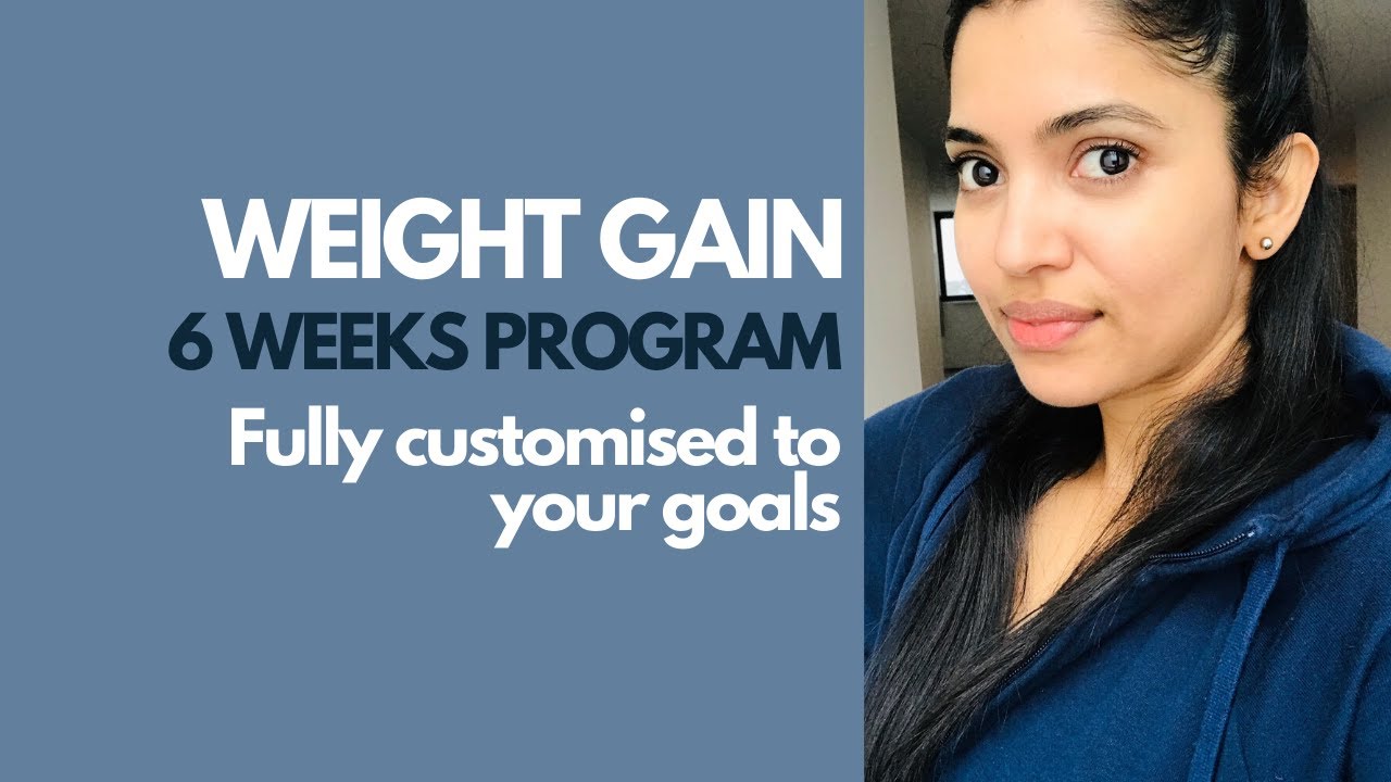 WEIGHT GAIN Build muscle to gain weight 6 WEEKS PROGRAM YouTube