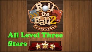 Roll the Ball Slide Puzzle 2 : Basic D - All 20 Level 3 Stars Gameplay screenshot 5
