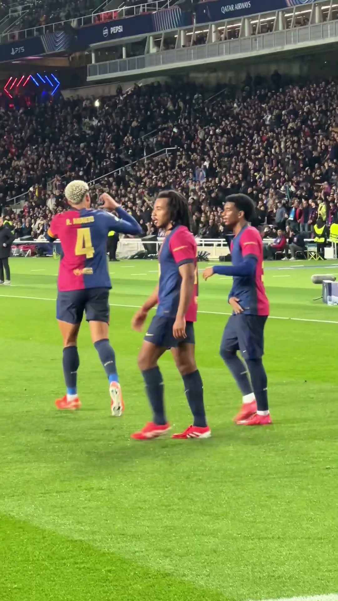 A very important goal for Ronald Araujo! ??? #fcbarcelona #shorts