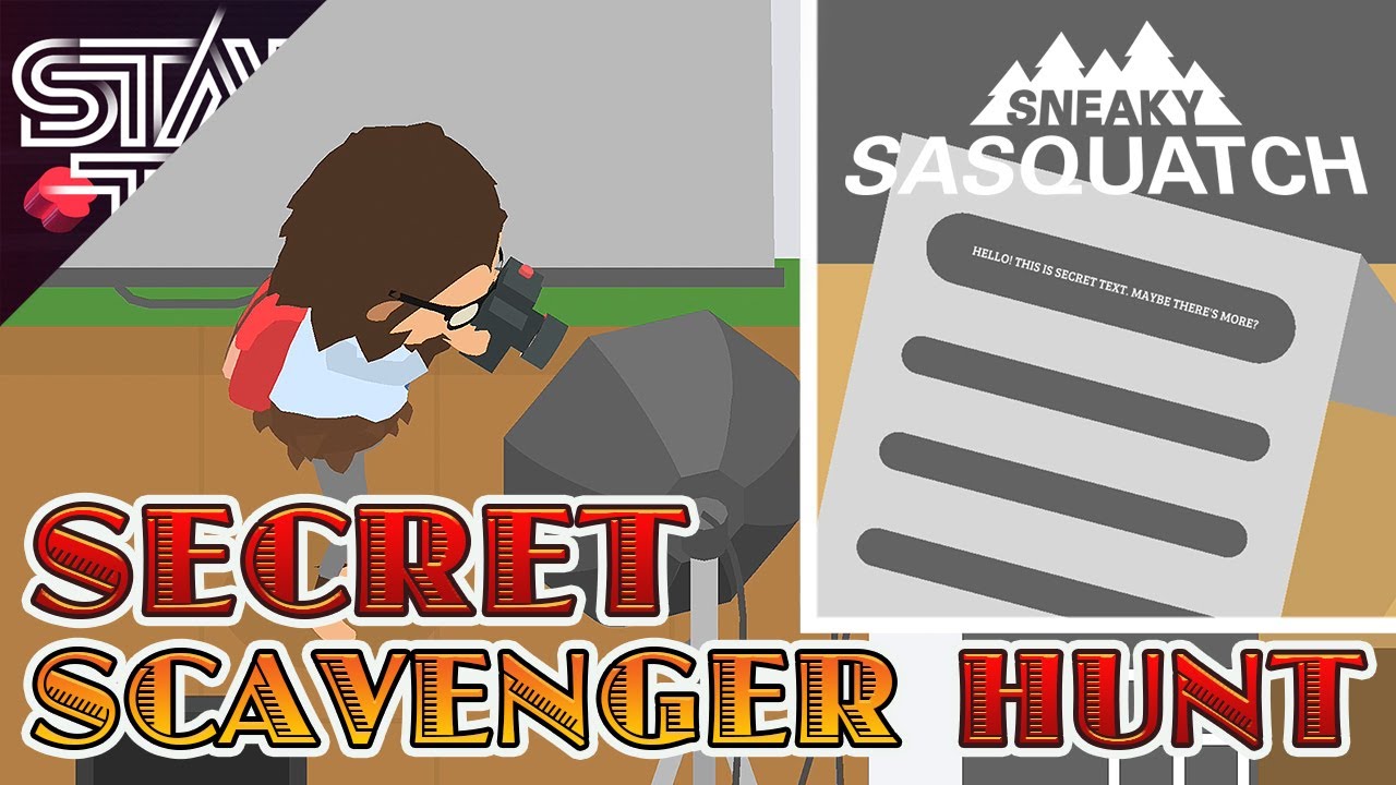 The SECRET Scavenger Hunt in SNEAKY SASQUATCH YouTube