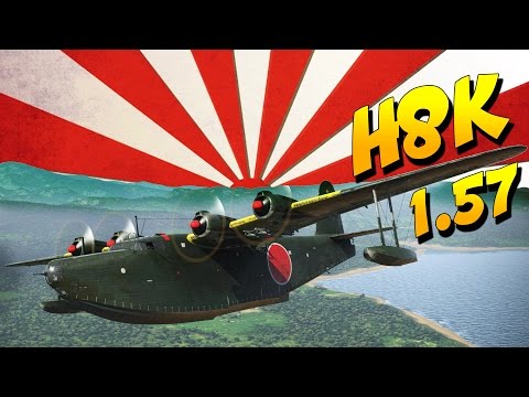 NEW FLYING BOAT H8K (War Thunder 1.57) - YouTube