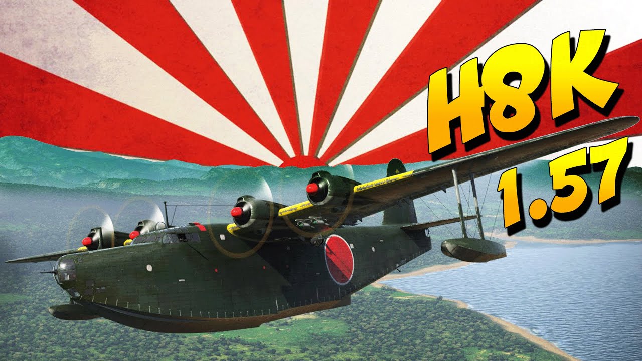 NEW FLYING BOAT H8K (War Thunder 1.57) - YouTube