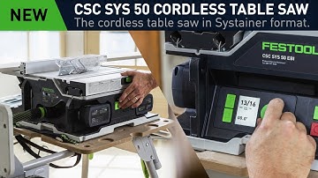 CSC SYS 50 Cordless Table Saw (Sneak Preview) 30s