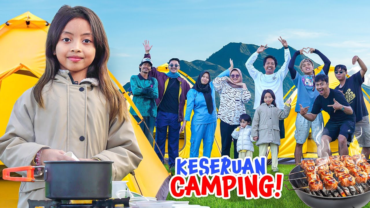 PERTAMA KALI LEIKA FAMILY KEMAH DI GUNUNG MERAPI 😍 TENDA NYA HAMPIR ROBOH KARENA HUJAN!