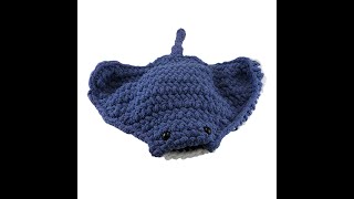 Manta Ray Crochet Tutorial #2  Mouth