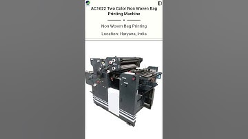FOR SALE: Two-Color Non-Woven Bag Printing Machine – AC1622