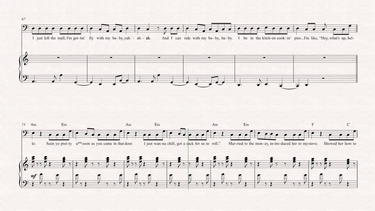 Tuba - Trap Queen - Fetty Wap - Sheet Music, Chords, 