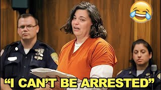 Karen thinks 'you can't arrest a Women'