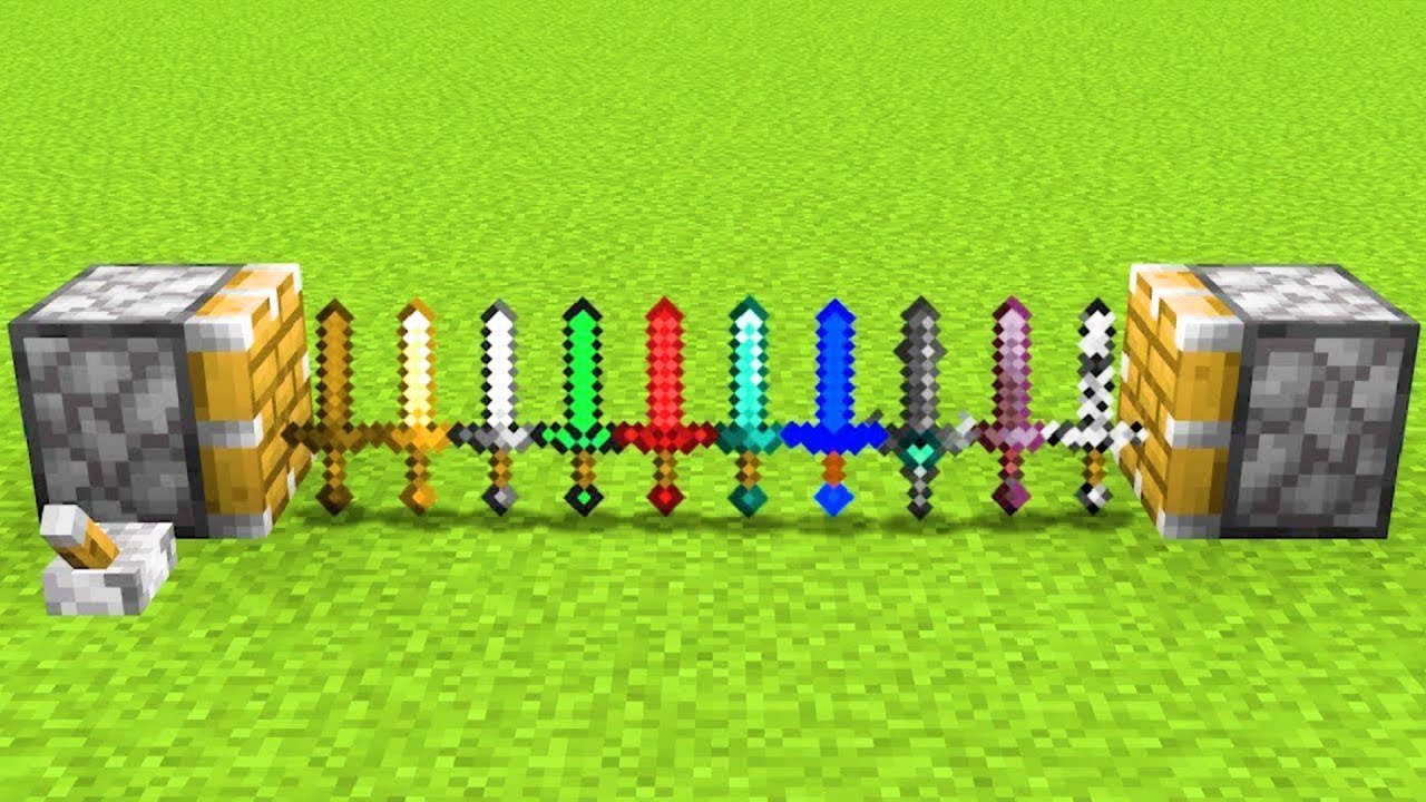 Minecraft Sword Code how to make secret sword - minecraft compilation - YouTube