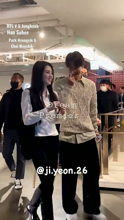 BTS V & Jungkook with Han Sohee, Park Hyungsik and Choi Wooshik at Premier 'Dream' movie