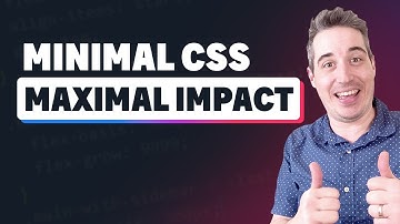 How to make a nice site with less CSS