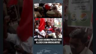 AISF Protests Against Dharmendra Pradhan in Chennai, Demands Resignation Over Exam Row | #shorts