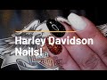 Harley Davidson Inspired Nails!