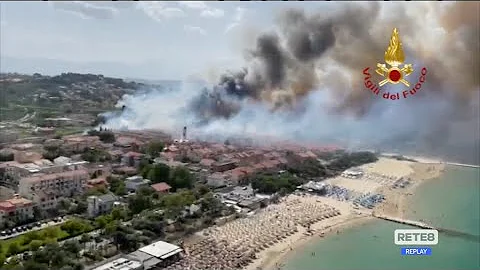 Dove ha preso fuoco a Pescara?