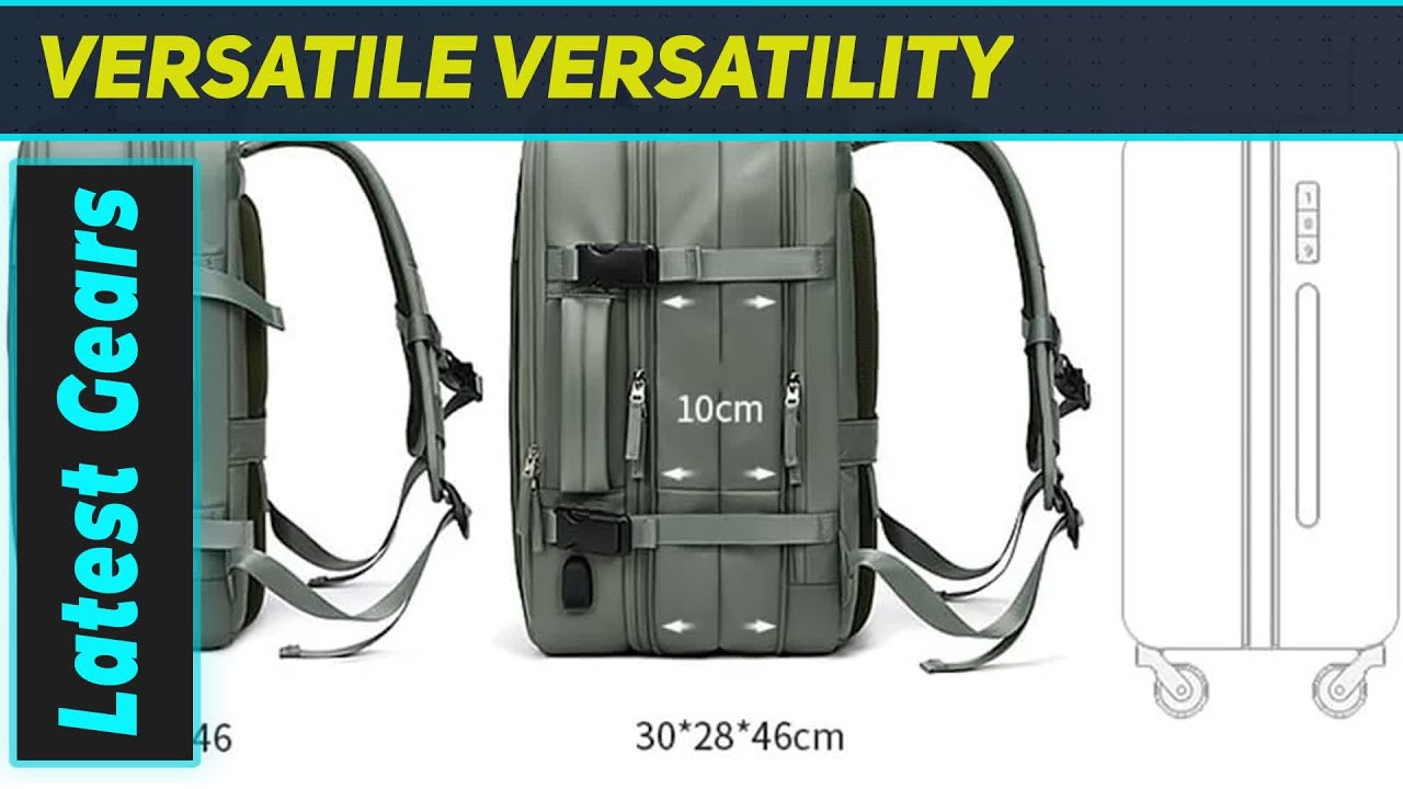 Amazing Hiking Backpack! Dry & Wet Separation, Charging Port & More!