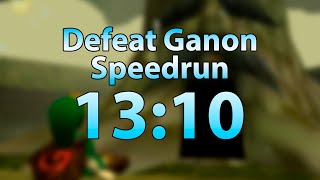 Ocarina of Time Defeat Ganon (No SRM) speedrun in 13:10.716 by Torje [Former World Record]