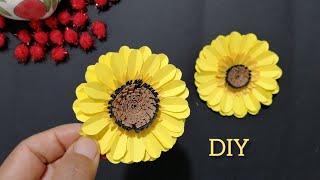 Beautiful paper sunflower Making Tutorial | DIY Paper Flower | paper craft