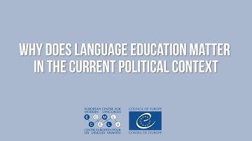 Why does language education matter in the current political context?