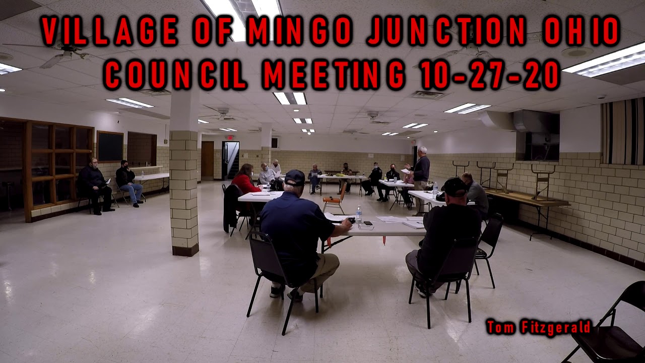 Village of Mingo Junction Ohio Council Meeting 10 27 20 YouTube