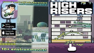 High Risers - iOS / Android Game Playthrough HD - 600+ SCORE! screenshot 2