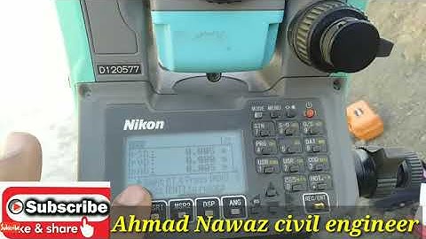Road Cross section by Nikon D120577 total station || How to use  RDM in Nikon total station