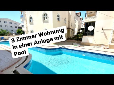 Wohnung mit 3 Zimmern in einer Anlage mit Pool in Didim, Türkei