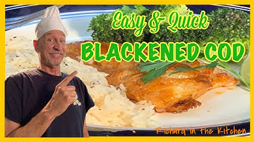 EASY AND QUICK SKILLET BLACKENED COD RECIPE | Richard in the kitchen