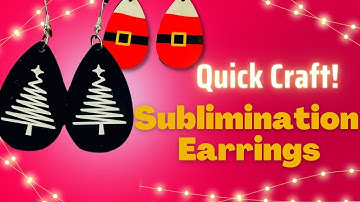 Sublimation Christmas earrings