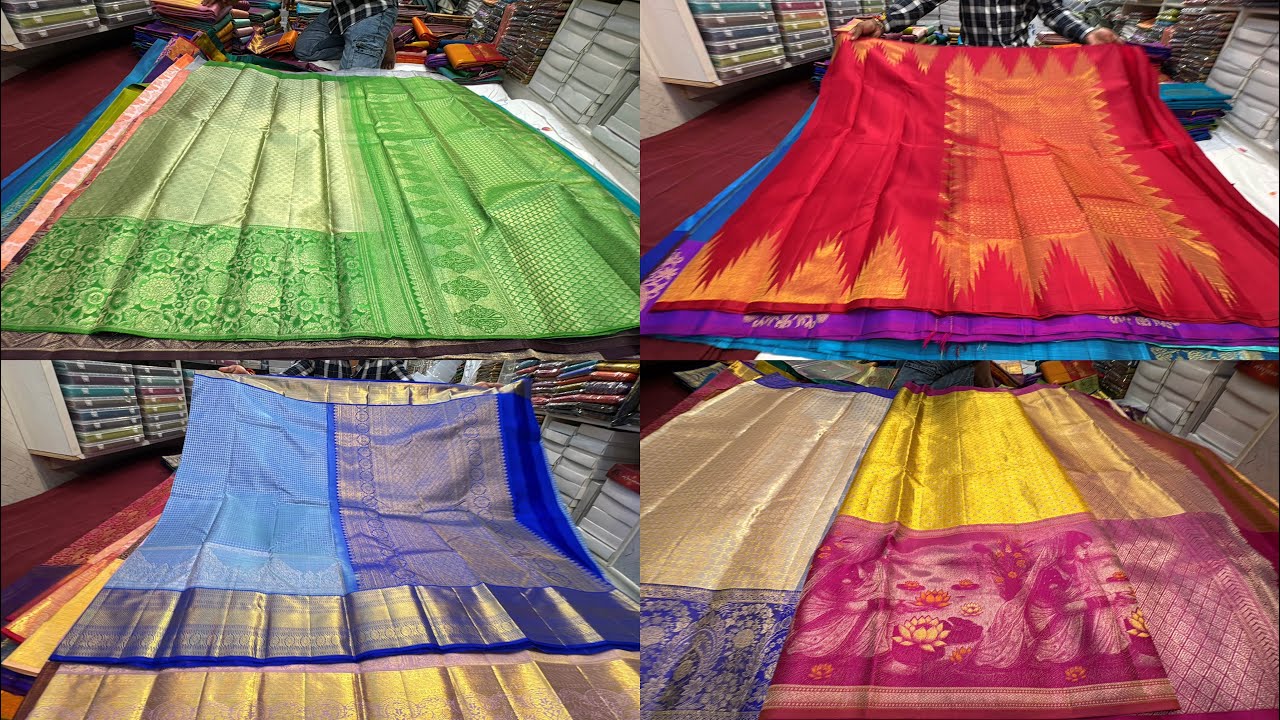 Chickpet Wholesale Pure Silk Sarees Shop | Gowri Ganesha Collection | Single Saree Courier Avl
