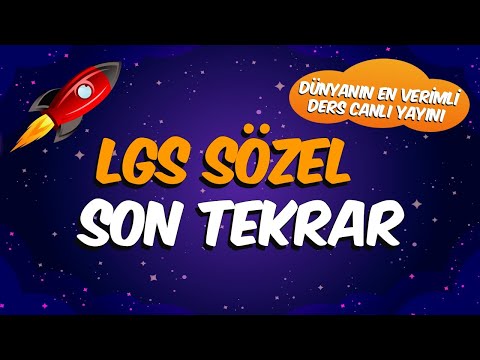 LGS Sözel Son Tekrar | Dünyanın En Verimli Canlı Yayını