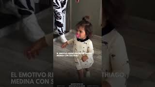 EL EMOTIVO REENCUENTRO DE THIAGO MEDINA CON SUS HIJAS #thiagomedina #danielacelis #gh2022