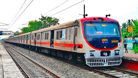 Unique Looking Handsome BEML SS EMU Train | Katwa-Howrah EMU Local arrive Balagarh | Eastern Railway