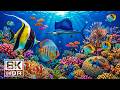 MARINE WONDERS 8K HDR - Serene Underwater Creatures 🐠 Peaceful Sleep Music