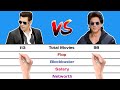 Salman Khan vs ShahRukh Khan Full Comparison| Salman Khan Movie | Shahrukh Khan Movie |