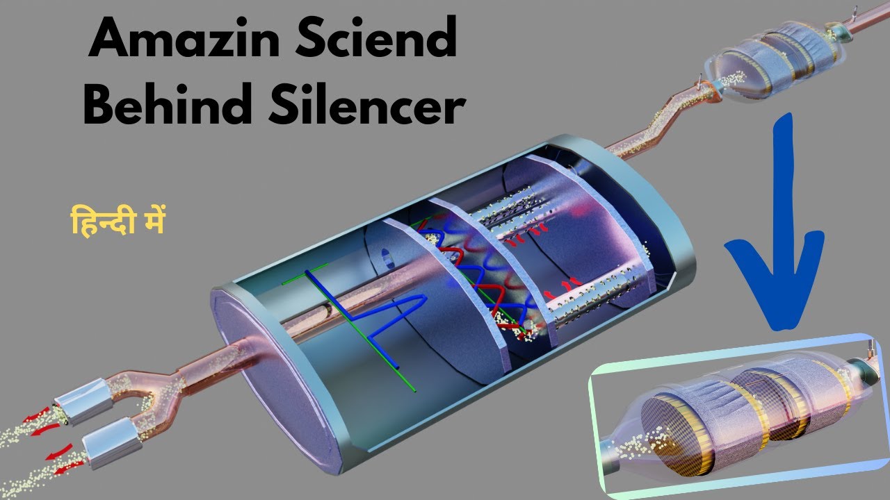 How Does A Silencer Muffler Works 3D Animation YouTube