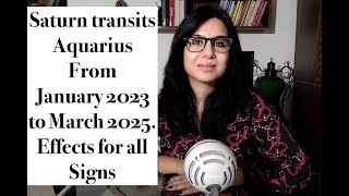 Saturn transits aquarius January 2023