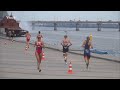 Dnipro embankment, competition for girls Triathlon European Cup.