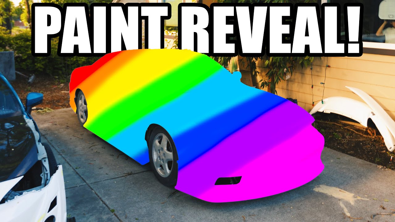 PAINTING MY NISSAN S14 DRIFT CAR AN INSANE COLOR! *Best Paint Color