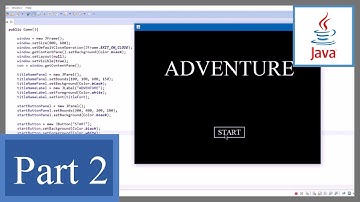 How to Make a Text Adventure Game with GUI in Java P2 - Create the Title Screen