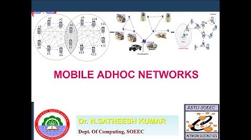 Mobile Adhoc Networks  Lec1