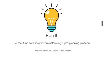 Plan it: Ably Realtime Experiences Hackathon (Spaces React SDK)