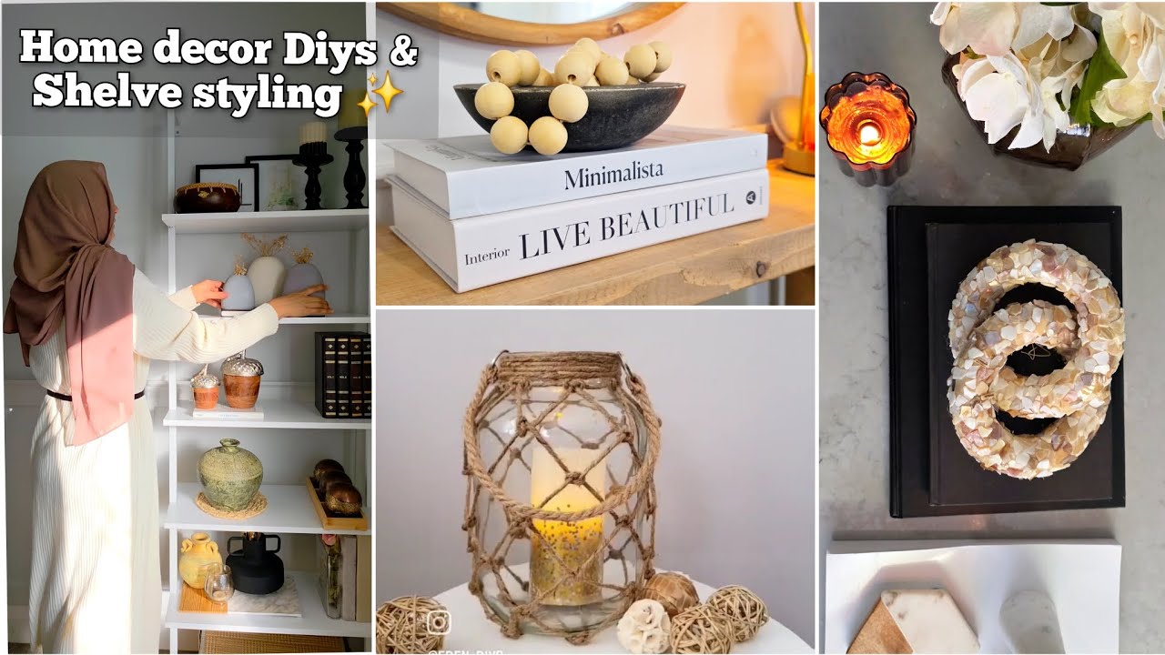 Dollar Store DIY Decor | Clay Projects, Cement Crafts & Shelf Styling Magic 