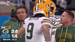 Jordan Love throws a 51-yard dime passing touchdown to Christian Watson vs Lions Week 13
