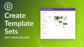 How to Create Template Sets In Divi!