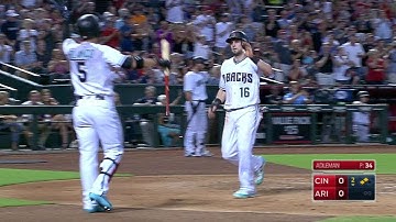 CIN@ARI: Drury opens the scoring with an RBI double