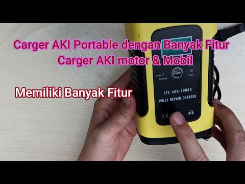 Review charger aki otomatis 12V 6A | Review charger liquid acid battery #1.. 