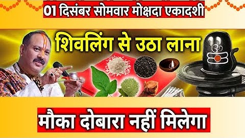 1 दिसंबर मोक्षदा एकादशी व्शिवलिंग से चुपचाप उठा लाना ये ये चीज भाग्य बदल जाएगा || Pradeep Ji Mishra 