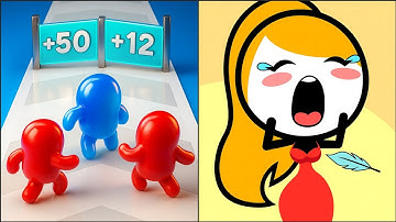 Join Blob Clash 3D vs Save Her | Hard Level Gameplay | Walkthrough Gameplays 🪼💣🎮🔥