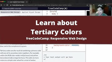Learn about Tertiary Colors (Applied Visual Design) freeCodeCamp tutorial
